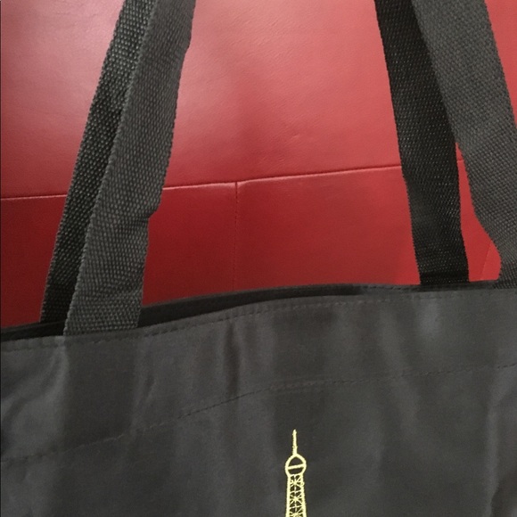 🇫🇷 Large Paris Tote with Zip Closure + Eiffel Tower Keychain - Picture 6 of 7